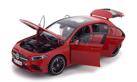 Мерседес Бенц Mercedes Benz A Class (W177) 2018 Красный Norev 1:18 183594, масштабная модель, Mercedes-Benz, scale18
