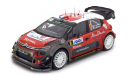 Ситроен Citroen C3 WRC #9 Lefebvre Moreau Rally Tour De Corse 2017 Norev 1:18 181633, масштабная модель, Citroën, scale18