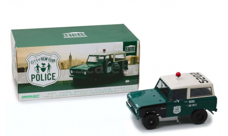 Форд Ford Bronco New York City Police Department NYPD USA 1967 Greenlight Collectibles 1:18 19036 БЕСПЛАТНАЯ доставка, масштабная модель, scale18