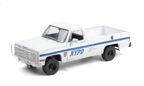 Chevrolet Silverado C/K 3 CUCV M1008 Pick-Up New York City Police Department NYPD Пикап Полиция Нью-Йорк США 1984 Greenlight 1:18, масштабная модель, scale18