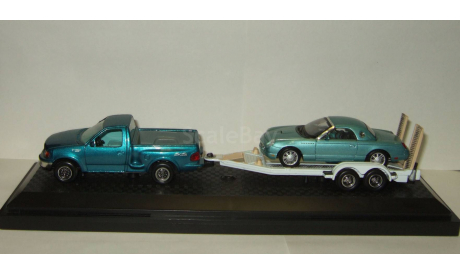 Форд Ford F150 1998 + прицеп + Ford Thunderbird Yatming Road Signature 1:43 БЕСПЛАТНАЯ доставка, масштабная модель, scale43