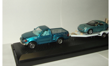 Форд Ford F150 1998 + прицеп + Ford Thunderbird Yatming Road Signature 1:43 БЕСПЛАТНАЯ доставка, масштабная модель, scale43