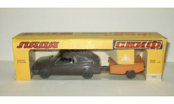 Ваз 2108 Жигули Лада Lada + прицеп Скиф 1990 СССР Агат Тантал Радон 1:43 Раритет