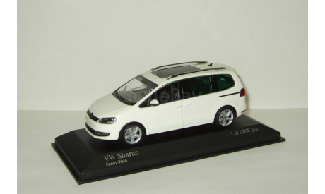 Фольксваген VW Volkswagen Sharan III 2010 Белый Minichamps 1:43 400058100 БЕСПЛАТНАЯ доставка, масштабная модель, scale43