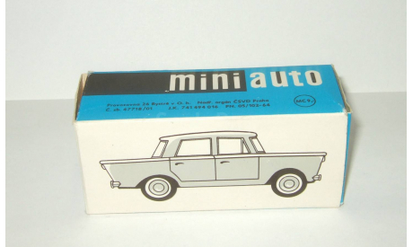 коробка Фиат Fiat 1500 1958 Mini Auto 1:43 Made in Czechoslovakia БЕСПЛАТНАЯ доставка, масштабная модель, 1/43