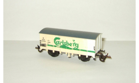 Вагон Грузовой Carlsberg Модель Железная Дорога TT Hobby 1:120 Сделано в ГДР БЕСПЛАТНАЯ доставка Сохранность!, железнодорожная модель, scale120