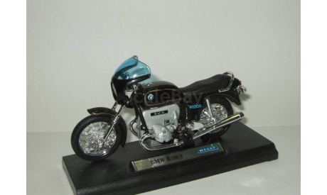 мотоцикл БМВ BMW R 100 S 1995 Welly 1:18 БЕСПЛАТНАЯ доставка, масштабная модель мотоцикла, 1/18