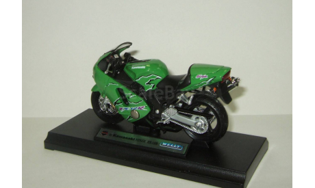мотоцикл Кавасаки Kawasaki Ninja ZX 12R 2001 Welly 1:18 БЕСПЛАТНАЯ доставка, масштабная модель мотоцикла, scale18