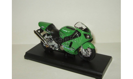 мотоцикл Кавасаки Kawasaki Ninja ZX 12R 2001 Welly 1:18 БЕСПЛАТНАЯ доставка, масштабная модель мотоцикла, scale18