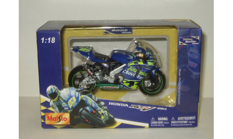 мотоцикл Хонда Honda RC211V 2003 Telefonica Movistar Maisto 1:18 БЕСПЛАТНАЯ доставка, масштабная модель мотоцикла, scale18