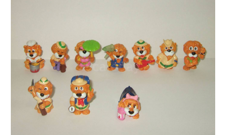Фигурки Серия 10 шт Львенок Лев Яйцо Киндер сюрприз Kinder из серии «Львята» (1993 год), фигурка