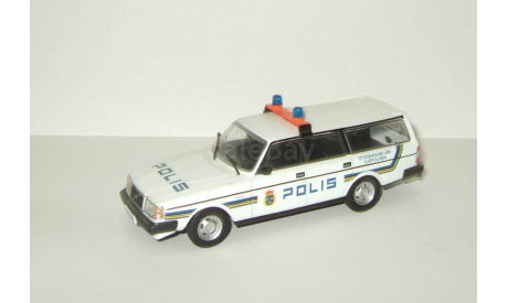 Вольво Volvo 240 Sjöpolisen Stockholm Police IXO IST Полиция Мира De Agostini 1:43, масштабная модель, Автолегенды СССР журнал от DeAgostini, scale43