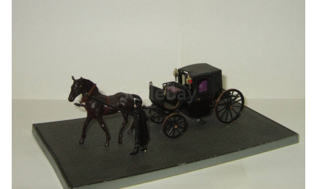 Карета лошадь + фигурка 19 век 1875 год Brumm Италия 1:43 БЕСПЛАТНАЯ доставка, масштабная модель, scale43