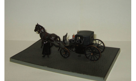 Карета лошадь + фигурка 19 век 1875 год Brumm Италия 1:43 БЕСПЛАТНАЯ доставка, масштабная модель, scale43