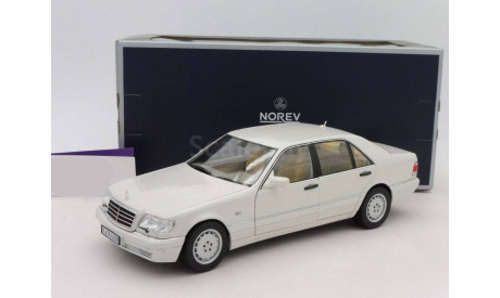 Мерседес Бенц Mercedes Benz S class S320 W140 1997 Белый Norev 1:18 183720 БЕСПЛАТНАЯ доставка, масштабная модель, scale18, Mercedes-Benz