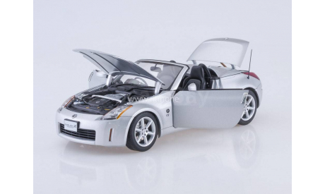 Ниссан Nissan 350 Z Roadster Diamond Silver LHD AutoArt 1:18 77731, масштабная модель, 1/18