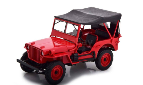 Джип Jeep Willys 4x4 1942 Вторая Мировая война Norev 1:18 189014, масштабная модель, 1/18