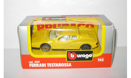 Феррари Ferrari Testarossa 1985 Bburago Бураго 1:43 Made in Italy 1990-е, масштабная модель, scale43