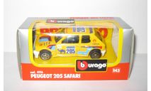 Пежо Peugeot 205 Safari Ралли 1986 Bburago Бураго 1:43 Made in Italy 1990-е, масштабная модель, scale43