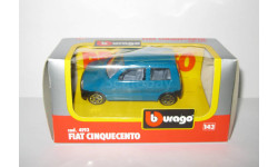 Фиат Fiat Cinquecento 1991 Bburago Бураго 1:43 Made in Italy 1990-е