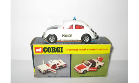 Фольксваген Жук VW Volkswagen Beetle 1200 Police Corgi 1:43 Made in Gt Britain, масштабная модель, scale43