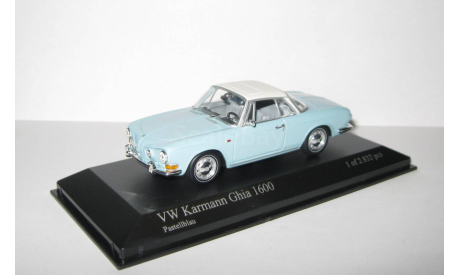 Фольксваген VW Volkswagen Karmann Ghia 1600 1966 Minichamps 1:43 430050221, масштабная модель, scale43