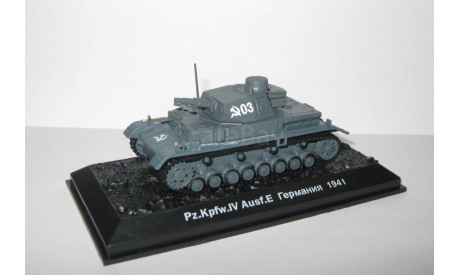 танк Pz.Kpfw.IV Ausf.E Вермахт (Самый массовый танк) 1941 Вторая мировая война Amercom IXO 1:72, масштабная модель, scale72