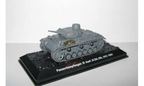 танк Panzerkampfwagen Ausf.G Sd.Kfz. Вермахт 1941 Вторая мировая война Amercom IXO 1:72, масштабная модель, scale72