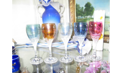 Фужеры для вина 5 шт. Tizo Glass Авторская ручная работа Румыния