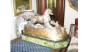 Большая скульптура ’Собаки на охоте’ Бронза Франция Антиквариат Сувенир Винтаж Длина 40 см, масштабные модели (другое)