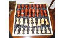 Эксклюзивные Большие Шахматы Дуб Винтаж Раритет 51 х 51 см, масштабные модели (другое)