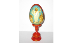 Яйцо Икона ’Воскресение Христово’ Раритет Антиквариат Высота 25 см