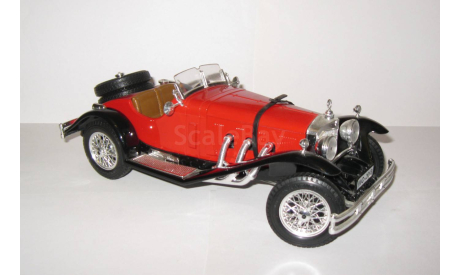 Мерседес Бенц Mercedes Benz SSK 1928 Bburago Made in Italy 1:18 3009 Ранний - Первый выпуск, масштабная модель, Mercedes-Benz, scale18
