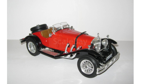 Мерседес Бенц Mercedes Benz SSK 1928 Bburago Made in Italy 1:18 3009 Ранний - Первый выпуск, масштабная модель, Mercedes-Benz, scale18