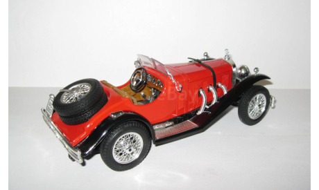 Мерседес Бенц Mercedes Benz SSK 1928 Bburago Made in Italy 1:18 3009 Ранний - Первый выпуск, масштабная модель, Mercedes-Benz, scale18