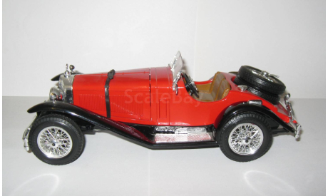 Мерседес Бенц Mercedes Benz SSK 1928 Bburago Made in Italy 1:18 3009 Ранний - Первый выпуск, масштабная модель, Mercedes-Benz, scale18