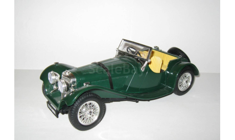 Ягуар Jaguar SS 100 1937 Bburago Made in Italy 1:18 3006 Ранний - Первый выпуск, масштабная модель, scale18