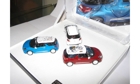 набор из 3 Ситроен Citroen DS3 2010 New Roofdeco Norev 1:43 155285, масштабная модель, Citroën, scale43