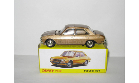 Пежо Peugeot 504 Седан Франция 1969 Динки Dinky Toys 1:43 Раритет Винтаж, масштабная модель, scale43