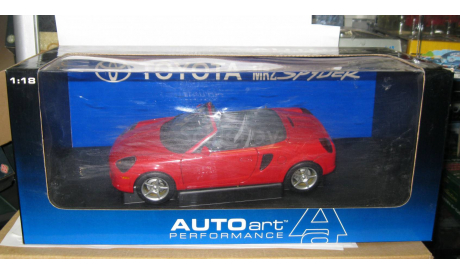 Тойота Toyota MR2 Spyder 1999 AutoArt 1:18, масштабная модель, scale18