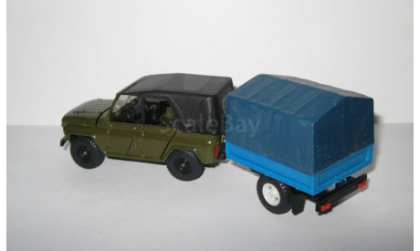 Уаз 469 4х4 + прицеп СССР Агат Тантал Радон 1:43, масштабная модель, scale43