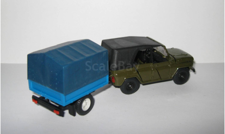 Уаз 469 4х4 + прицеп СССР Агат Тантал Радон 1:43, масштабная модель, scale43