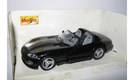 Додж Dodge Viper 1995 Ранний Maisto 1:24 Сделано в 1990х Раритет, масштабная модель, scale24