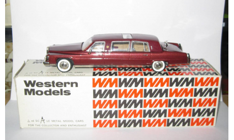 лимузин Кадиллак Cadillac Fleetwood Brougham Limousine Maloney 1989 Western Models 1:43, масштабная модель, scale43