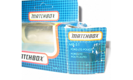 коробка Форд Ford LTD Police Matchbox 1:64, масштабная модель, scale64
