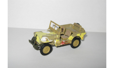 Джип Jeep CJ 2 Willys 4х4 1942 Вторая Мировая война Hongwell Cararama 1:43, масштабная модель, scale43