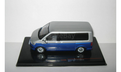 Фольксваген Volkswagen VW T6 Multivan 2017 Silver/Metallic Blue IXO 1:43 CLC390, масштабная модель, scale43