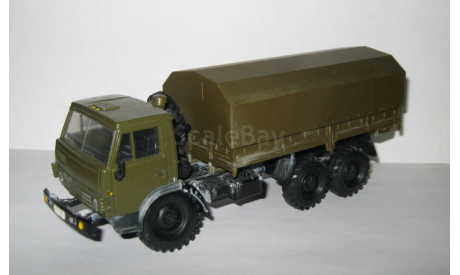 Камаз 4310 6х6 с Тентом Арек Элекон 1:43 Поворотные колеса, масштабная модель, scale43