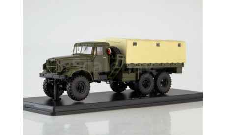 Краз 214 бортовой с тентом 6х6 1960 СССР SSM 1:43 SSM1321, масштабная модель, scale43