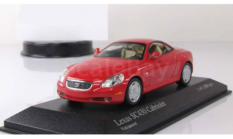 Лексус Lexus SC430 Cabriolet Red 2001 Minichamps 1:43 400166134, масштабная модель, scale43